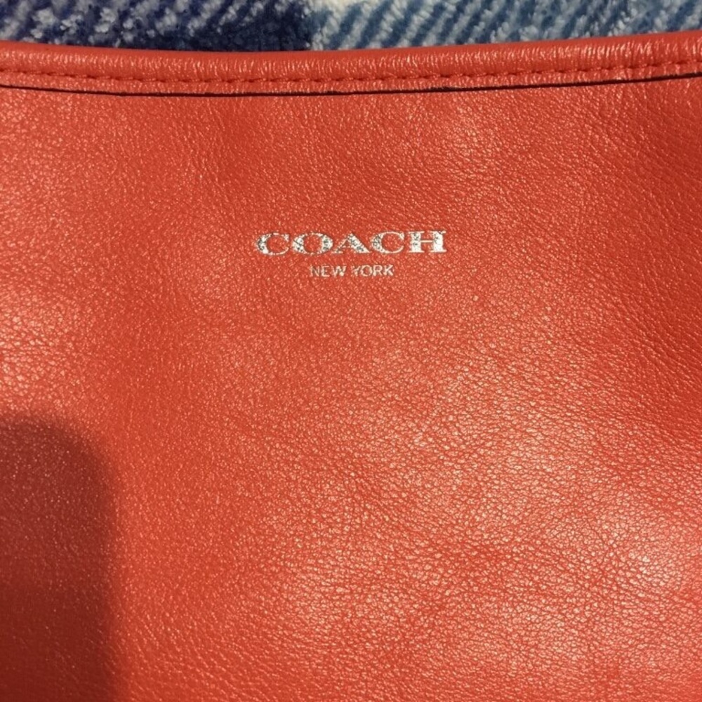 Authentic Orange Coach Shoulder Bag